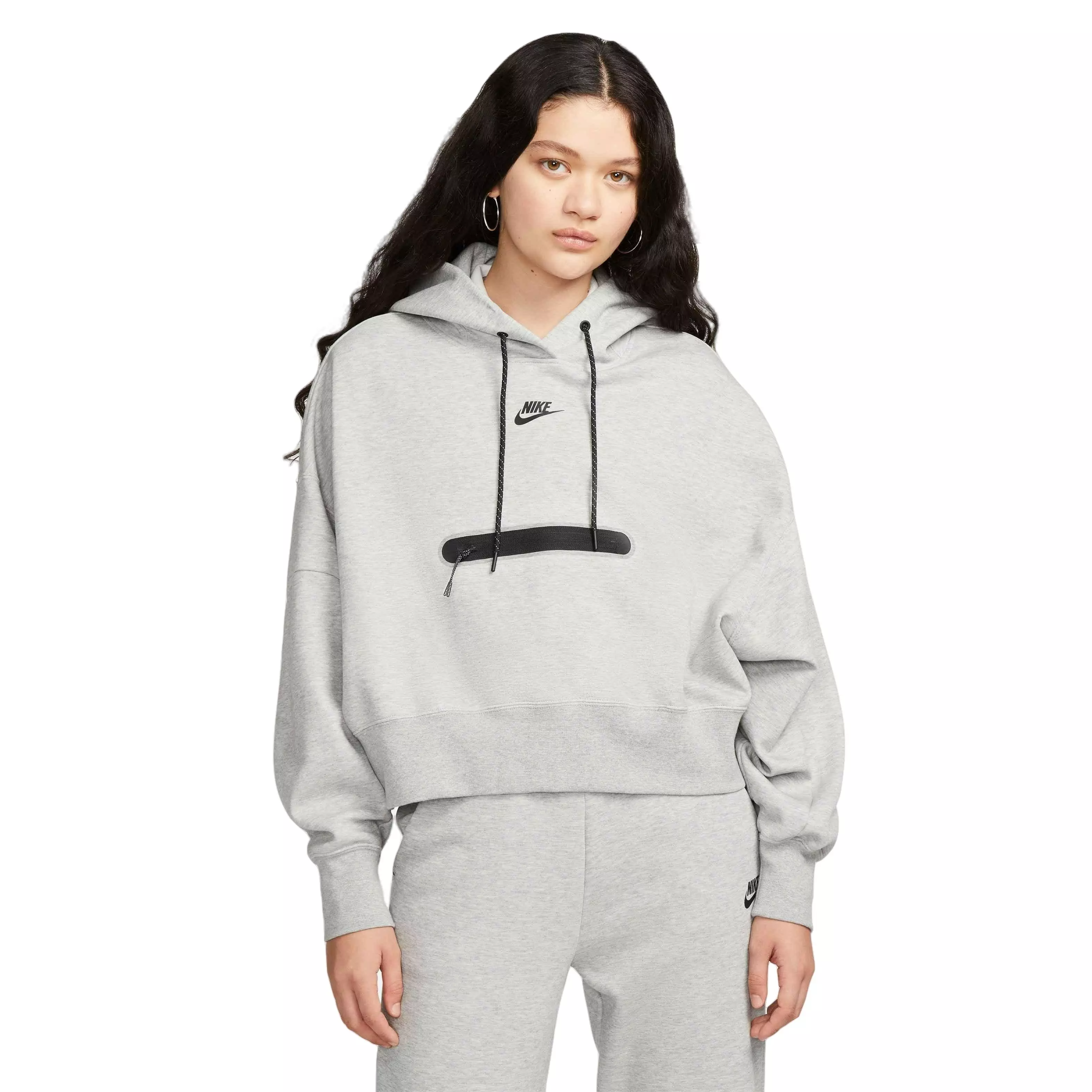 Nike sportswear tech online fleece women's pullover hoodie